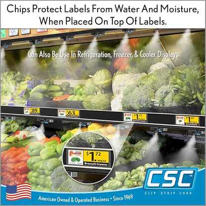 Price Data Channel Label Holder Chips, 2.75" L x 1.25" H, 10 Mil Thick - Image 8