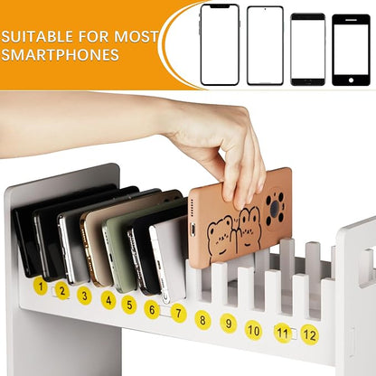 Ozzptuu Cell Phone Holder Classroom Cell Phone Storage 3-Tier Multiple Cell - Image 4