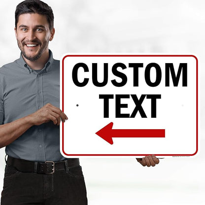 Custom Arrow, Custom Directional Sign, Left Arrow, 18x24 Inches, Rust Free .063 - Image 2