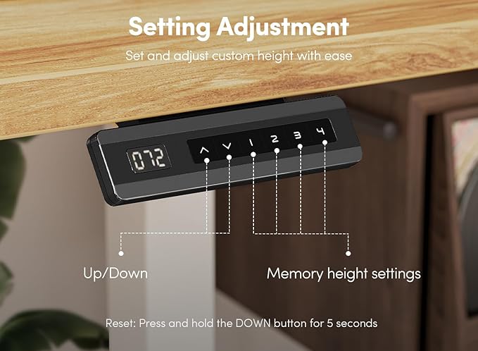 FEZIBO 55 x 24 Inch Height Adjustable Electric Standing Desk - Image 8