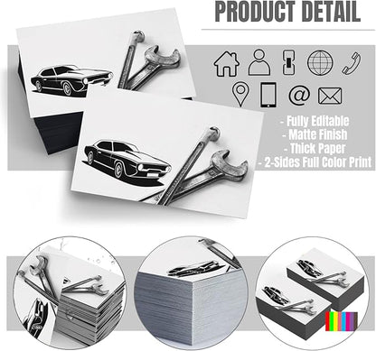 Custom Business Cards Double-Sided Personalized Stationery | Professional - Image 2