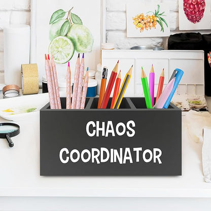 XPH Chaos Coordinator Black Pen Pencil Holder Organizer - Image 2