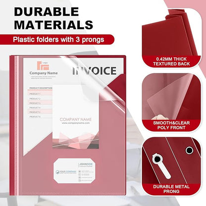 Teling 24 Pcs Clear Front Report Covers - Image 3