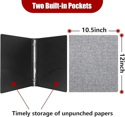 Vienrose 3 Ring Binder 1 Inch Round Rings - Image 5