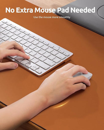 YSAGi Desk Pad Protector, Large Mouse Mat, Non-Slip PU Leather Waterproof - Image 3