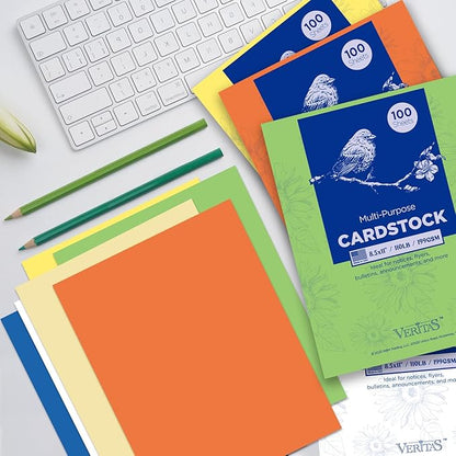 Veritas Green Colored Cardstock, 8.5" x 11" Colored Copy paper, 110LB/199GSM - Image 4