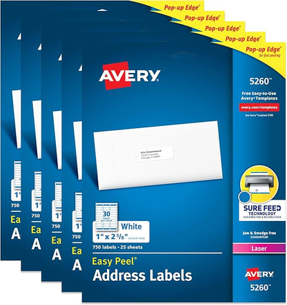 Avery Easy Peel Printable Address Labels by Avery