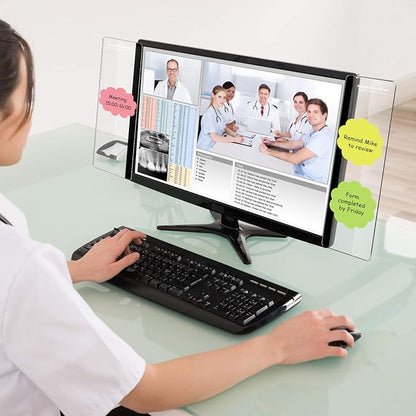 Zonon 8 Pieces Computer Monitor Notes Screen Monitor Memo Board Sticky Note - Image 6