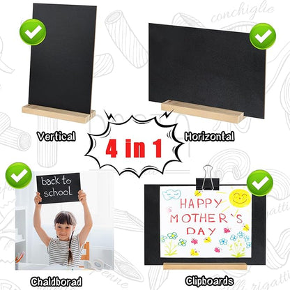 BOUBONI 3 Pack Small Chalkboard Signs - Image 3