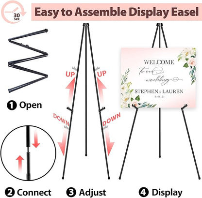 VAIIGO Black Easel Stand for Wedding Signs, Posters & Paintings - Image 6