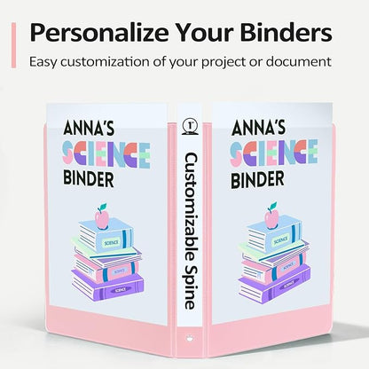 BinderX Extra Durable 3 Ring Binder, Round Ring 2 Inch Binders, Fits 450 Sheets - Image 5