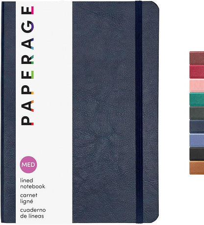 PAPERAGE Softcover Lined Journal Notebook, 160 Pages, Medium College Ruled by PAPERAGE