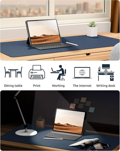 YSAGi Leather Desk Protector, Office Mat, Large Mouse Mat, Non-Slip PU Leather - Image 7