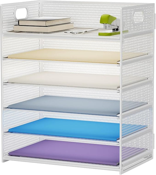 Marbrasse 6 Tier Paper Organizer Letter Tray by Marbrasse