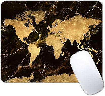 IMAYONDIA Square Mouse Pad, World Map Mouse Pad, Non-Slip Rubber Mouse Pad by IMAYONDIA