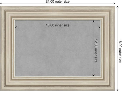 Amanti Art Silver Framed Magnetic Board 18x24 Small Vision Board - Image 2