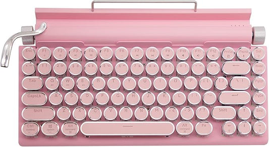 Adventurers Typewriter-Style Retro Mechanical Keyboard LED Backlight 83 Keys by Unknown