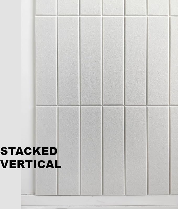 DECORITA White Felt Bulletin Board Tiles | Modern Cork Board Alternative | - Image 5