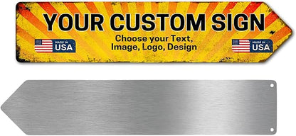 Custom Right Arrow Metal Sign by DC | Directional Signs by DreamController