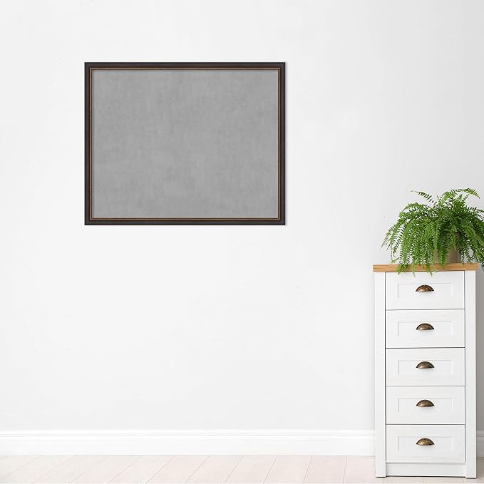 Amanti Art Black Framed Magnetic Board 35x43 X-Large Vision Board - Image 5