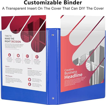 CIXILDTS 6-Pack 1-Inch Binder, Standard 3 Ring Binder Fit Letter Size Paper - Image 5