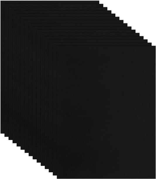 Guakicae 40 Sheets Black Cardstock 8.5 x 11 Printer Paper, 75lb Heavyweight by Guakicae