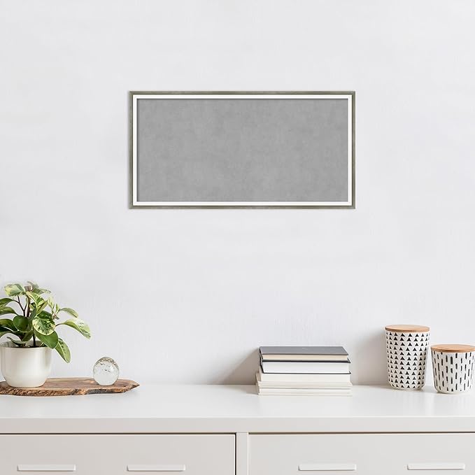 Amanti Art Silver Framed Magnetic Board 13x25 Small Vision Board - Image 5