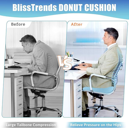 BlissTrends Donut Pillow Seat Cushion, Donut Chair Cushions - Image 5