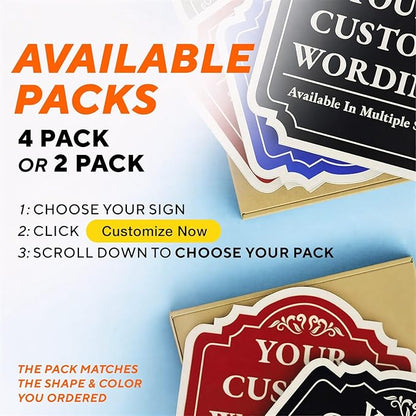Custom Decorative Outdoor Metal Signs, Personalized Aluminum Driveway Signs - Image 4
