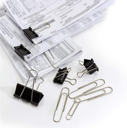 170 Pcs Binder Clips Assorted Sizes, Small Binder Paper Clips - Image 4