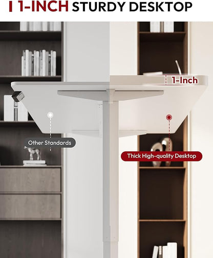 SANODESK Electric Standing Desk 60 x 24 Inches Whole-Piece Desktop Height - Image 6
