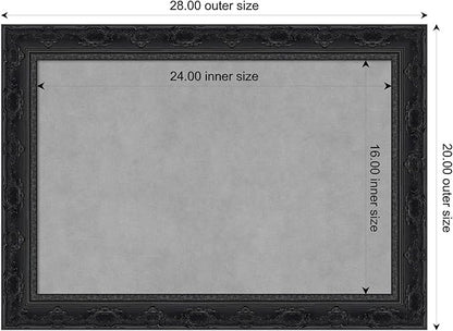 Amanti Art Black Framed Magnetic Board 20x28 Medium Vision Board - Image 2