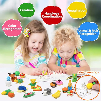 150 Pack Animal Erasers for Kids Puzzle Pencil Erasers 3D Mini Eraser Toys for - Image 3