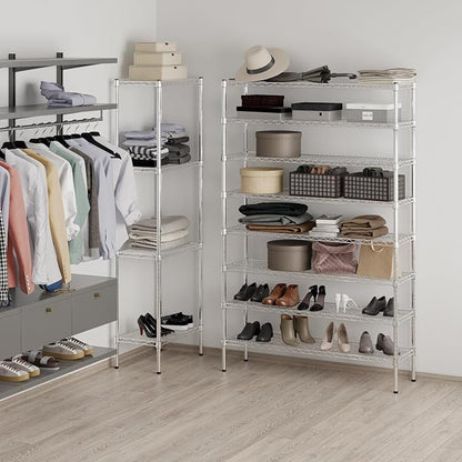 Regal Altair 14" Deep x 48" Wide x 74" Height Wire Shelving Kit | 8-Tier | NSF - Image 5