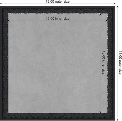 Amanti Art Black Framed Magnetic Board 18x18 Small Vision Board - Image 2