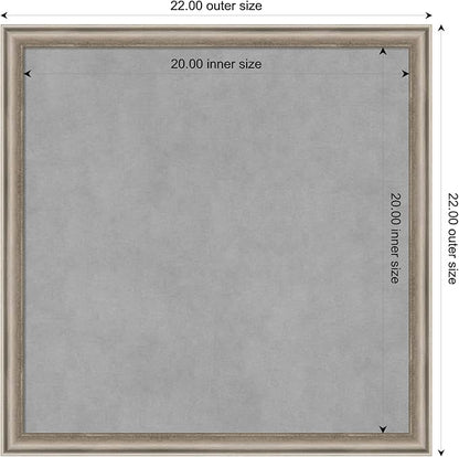 Amanti Art Silver Framed Magnetic Board 22x22 Medium Vision Board - Image 3