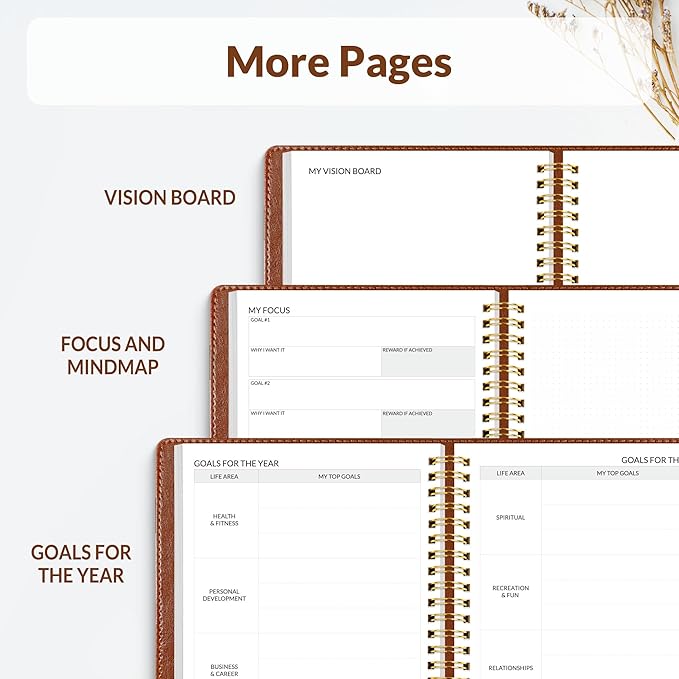 SUNEE 2026 Planner 5.9" x 8.3" – Dated Productivity Planner - Image 6