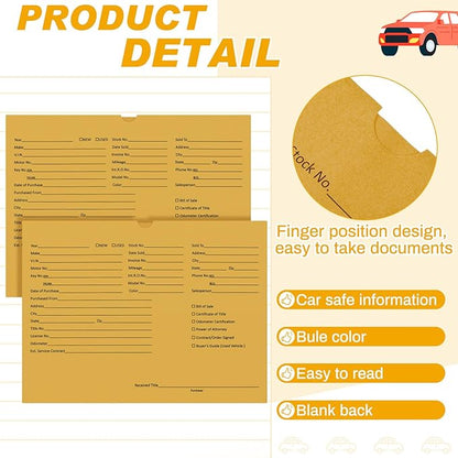 120 Pcs 9 x 12 In Vehicle Dealer Jackets - Image 3