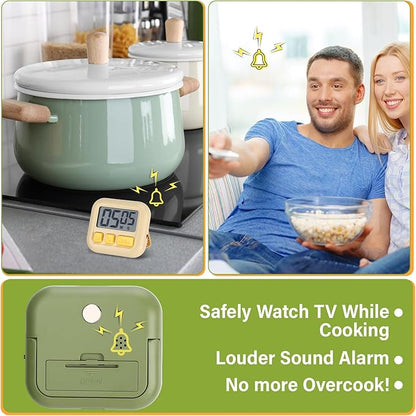 Weewooday 24 Pcs Digital Kitchen Timer Magnetic Timer Bulk On/Off Switch Minute - Image 6