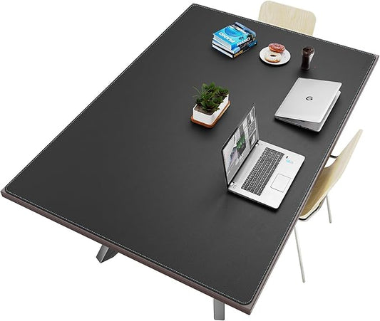 CENNBIE HUGE180 70.8" x 47" Black Leather Desk Mat by CENNBIE