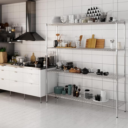 Regal Altair 18" Deep x 72" Wide x 74" Height Wire Shelving Kit | 4-Tier | NSF - Image 7