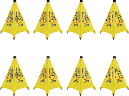 20 inch Wet Floor Sign 8 Pcs, Pop up Foldable Wet Safety Signs by Unknown