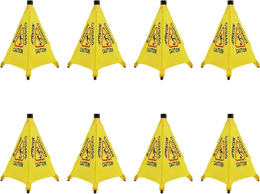 20 inch Wet Floor Sign 8 Pcs, Pop up Foldable Wet Safety Signs by Unknown