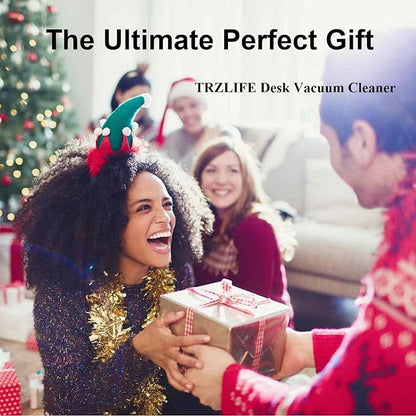 TRZLIFE Desk Vacuum Cleaner, Upgraded Mini Desktop Vacuum AA Battery More - Image 5