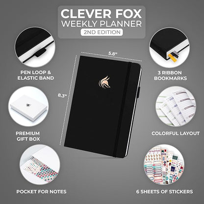 Clever Fox Planner 2nd Edition – Colorful Weekly & Monthly Goal Planner - Image 2