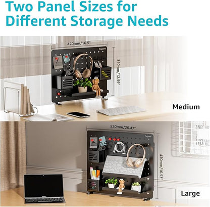 PEGZONE Clamp-on Desk Pegboard, Desk Organizer - Image 5