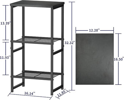 GEORIS 3 Tier Freestanding Printer Stand Shelf - Image 7