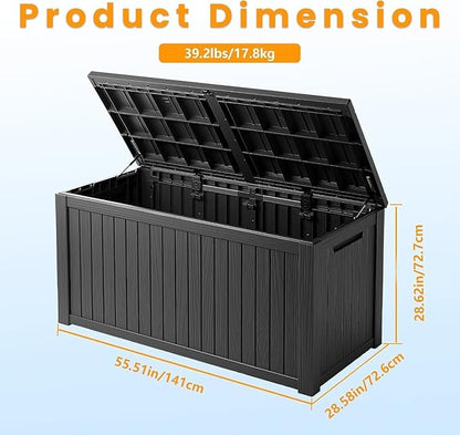 Yardgrace 210 Gallon Outdoor Storage Box - Image 3
