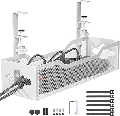 Under Desk Cable Management Tray White, Litwaro Cable Management Under Desk No by Litwaro
