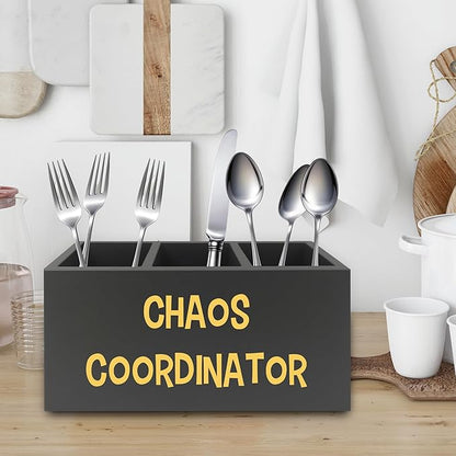 XPH Chaos Coordinator Black Yellow Pen Pencil Holder Organizer - Image 3